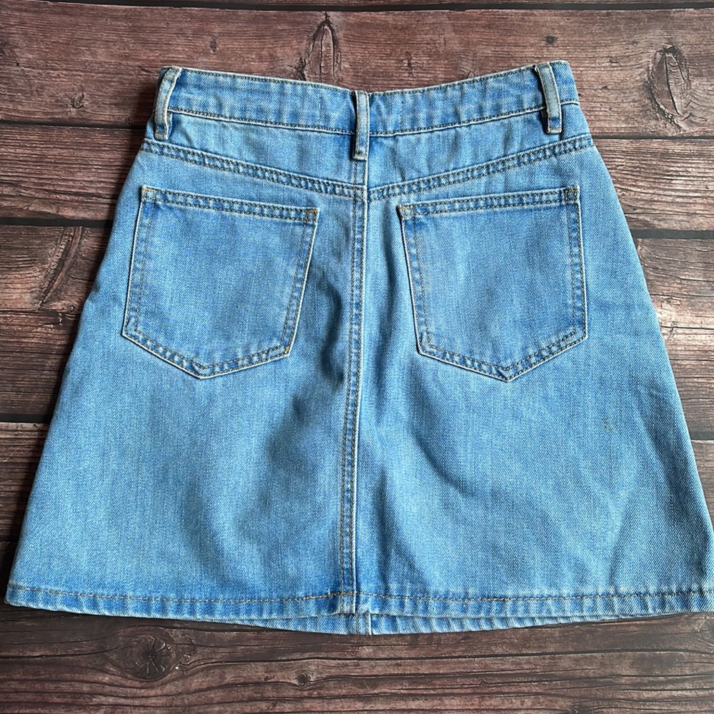 PRINCESS HIGHWAY | Faded wash denim mini skirt - Picture 2 of 9